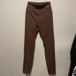 Whitney Simmons GymShark brown leggings